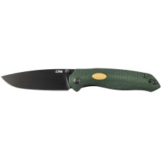 Нож CJRB Aes Black Blade, AR-RPM9,  Micarta ц:green