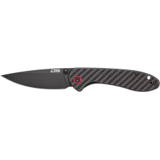 Нож CJRB Feldspar Black Blade, AR-RPM9 Steel, CF, ц:black