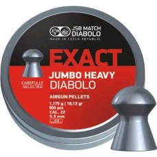 Пули пневм JSB Jumbo Heavy, 5,52 мм , 1,175 г, 500 шт/уп