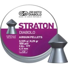 Пули пневм JSB Diabolo Straton 4,5 мм 0,535 гр. (500 шт/уп)