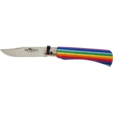 Нож Old Bear Rainbow M, W1.4060 steel, wood handle, rainbow