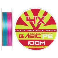 Шнур Select Basic PE Multicolor 100m #1.7/0.20mm 28lb/12.7kg