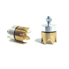 Rotating Star 6pt Brass 12ga 16ga 20ga  for MEC - Латунная 6-лучевая звездочка на подшипнике - свободно вращается.