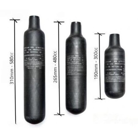 Резервуар для повітря FX Tube/Bottle Carbonfiber 300 cc