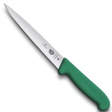 Ніж кухонний філейний Victorinox Fibrox 18 см, зелений