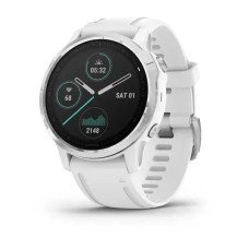 Смарт-годинник Garmin fenix 6S білий з білим ремінцем