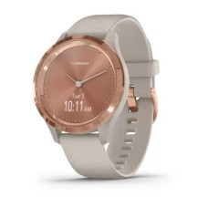 Смарт-годинник Garmin vivomove 3S з рожево-золотистим безелем та світло-пісочним ремінцем