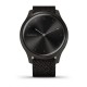 Смарт-годинник Garmin vivomove Style із графітовим корпусом та чорним ремінцем