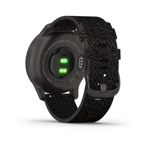 Смарт-годинник Garmin vivomove Style із графітовим корпусом та чорним ремінцем