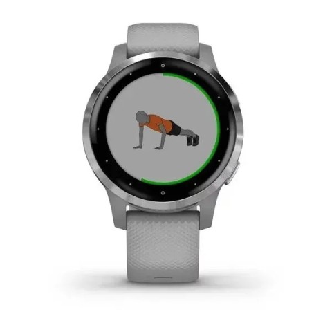 Смарт-годинник Garmin vivoactive 4S припилено-сірий зі сріблястим безелем