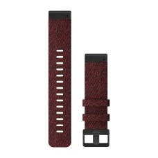 Ремінці для годинника Garmin QuickFit 22 нейлонові, чорно-червоні