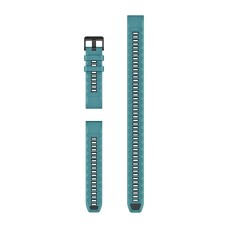 Ремінці для годинника Garmin QuickFit 22 силіконові бірюзові (із 3 частин, для дайвінгу)